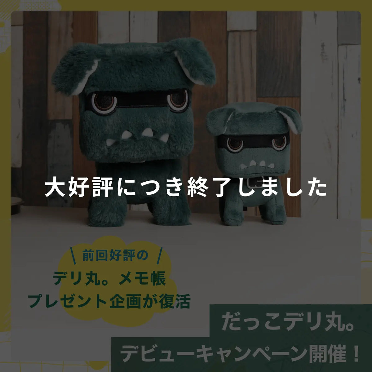 2024年1月12日 「だっこデリ丸。」デビューキャンペーンのお知らせ 2024年1月12日 「だっこデリ丸。」デビューキャンペーンのお知らせ