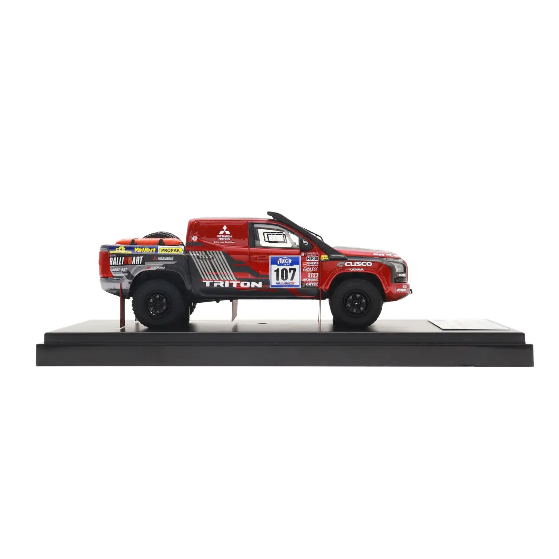 1/43 三菱　新型トライトン　ラリーアート　ミニカー　ディーラー品　限定品 トライトンラリーカー Asia Cross Country Rally (2024) 1/43モデル