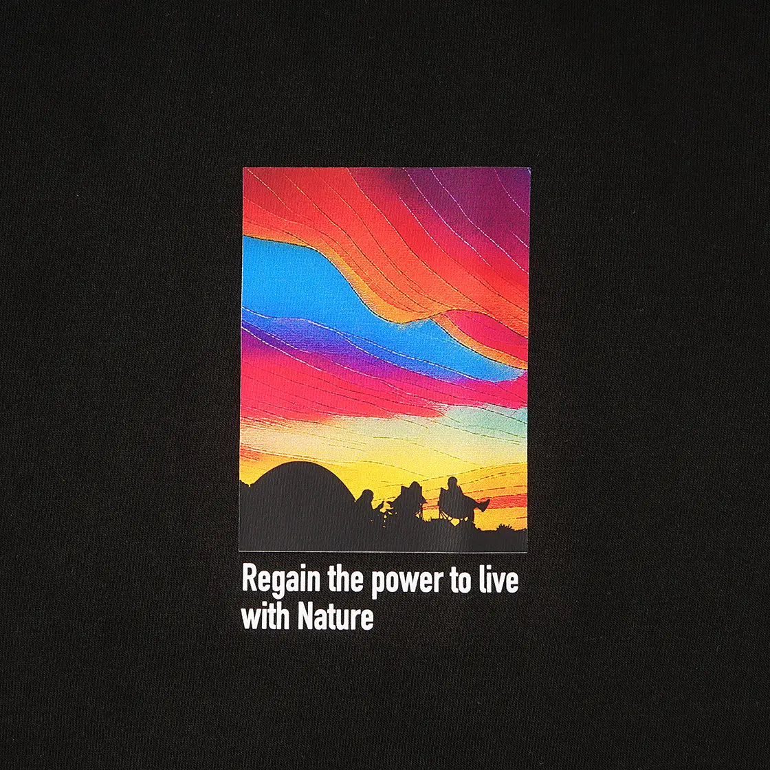 NOYAMA Tシャツ（オーロラ 黒） NOYAMA