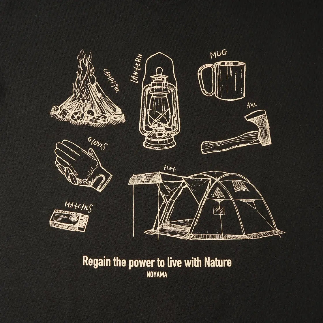 NOYAMA Tシャツ（CAMER CODE 黒） NOYAMA